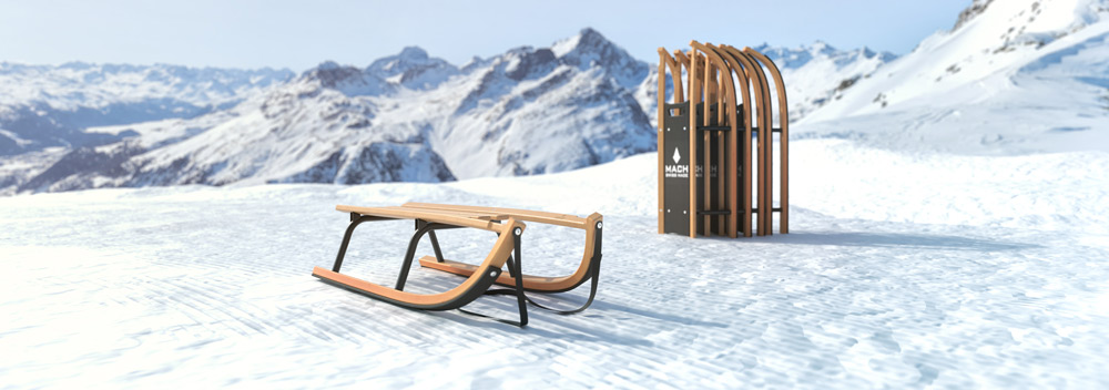 Schlitten Doppelsitzer